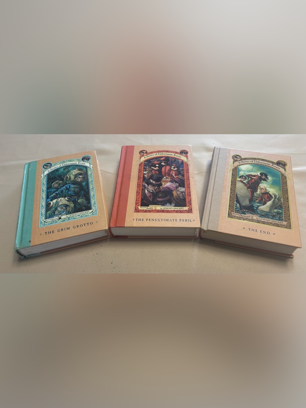 Lot of 3 A Series Of Unfortunate Events Lemony Snicket Books 11, 12, 13